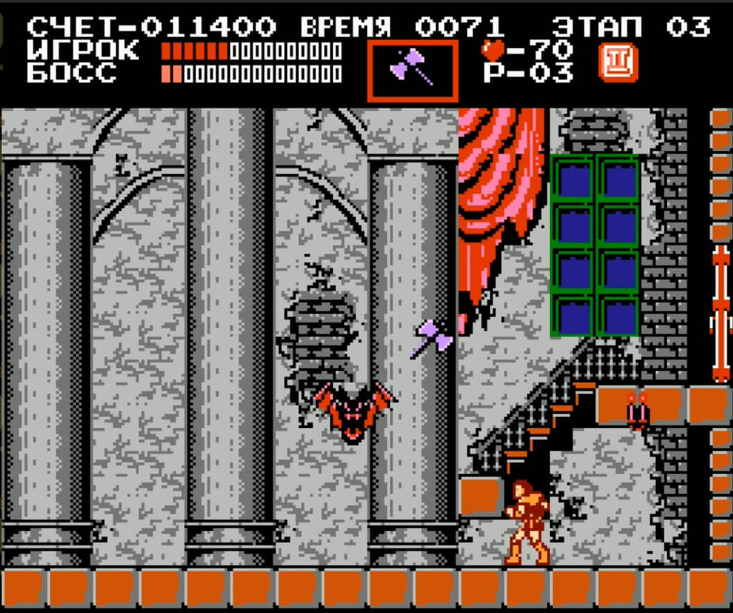 Castlevania - геймплей игры Dendy\NES